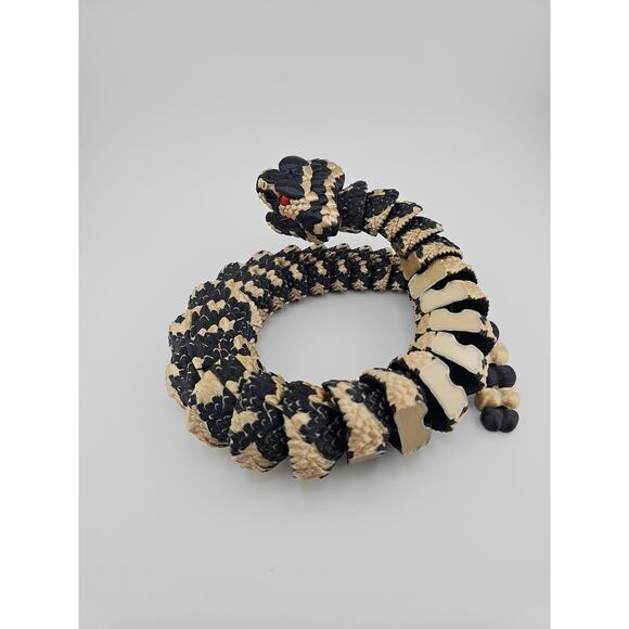 Rattle Snake 3D Printed Articulated Desk Pet Decor Unique Realistic - Picture 3 of 10